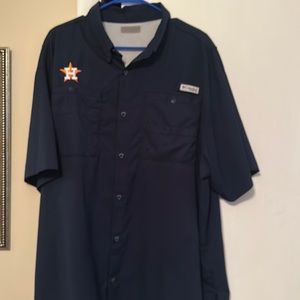 Houston Astros Columbia fishing shirt size XXL